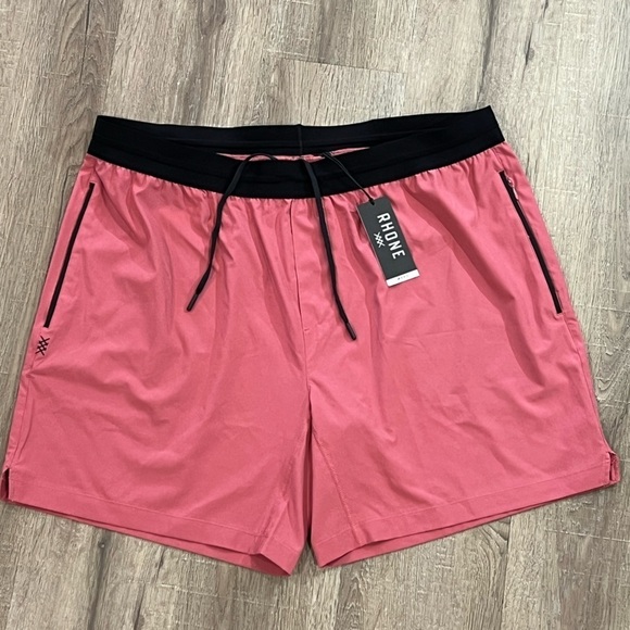NWT Rhone XXL 7” Mako Unlined Tech Short Anti-Odor Salmon Athletic Shorts - Picture 2 of 8